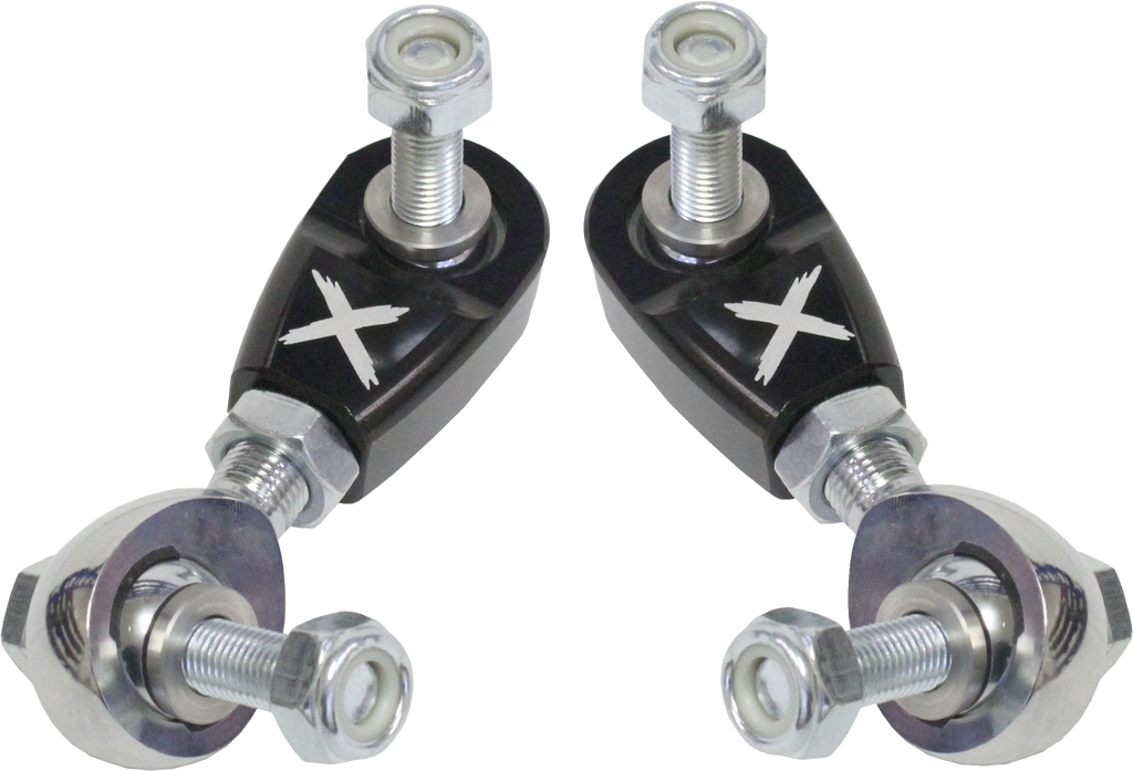 ModQuad front sway bar mount bracket for Polaris RZR X3 models, 12mm size, black metal construction with mounting holes