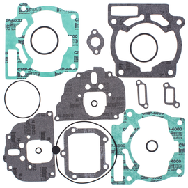 Vertex Top End Gaskets 681-0309 set showing detailed rubber seals and gasket components for engine top end repair.