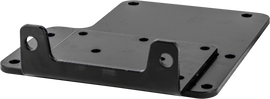 Open Trail winch mount 459-0845 for off-road vehicles, showing the sturdy black metal construction with mounting holes.