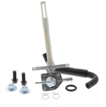 Load image into Gallery viewer, All Balls Fuel Valve FS101-0108 for intake and carburetor fuel system, shown in close-up image with metal and plastic components.