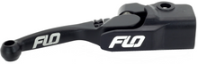 Load image into Gallery viewer, Flo Motorsports Pro 160 brake lever in black, close-up view showing ergonomic design and mounting details.