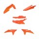 Acerbis Orange Plastic Body Kit for motorcycle, includes various body panels, designed for Acerbis bikes, part number 29880-75226.