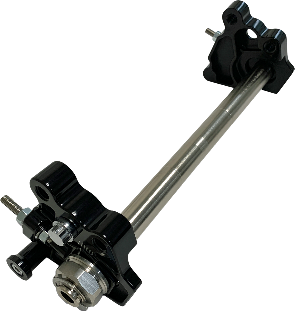 Hawg Halters Inc rear axle adjuster with shock relocator for Harley-Davidson FL models 2009-2024, suspension upgrade component