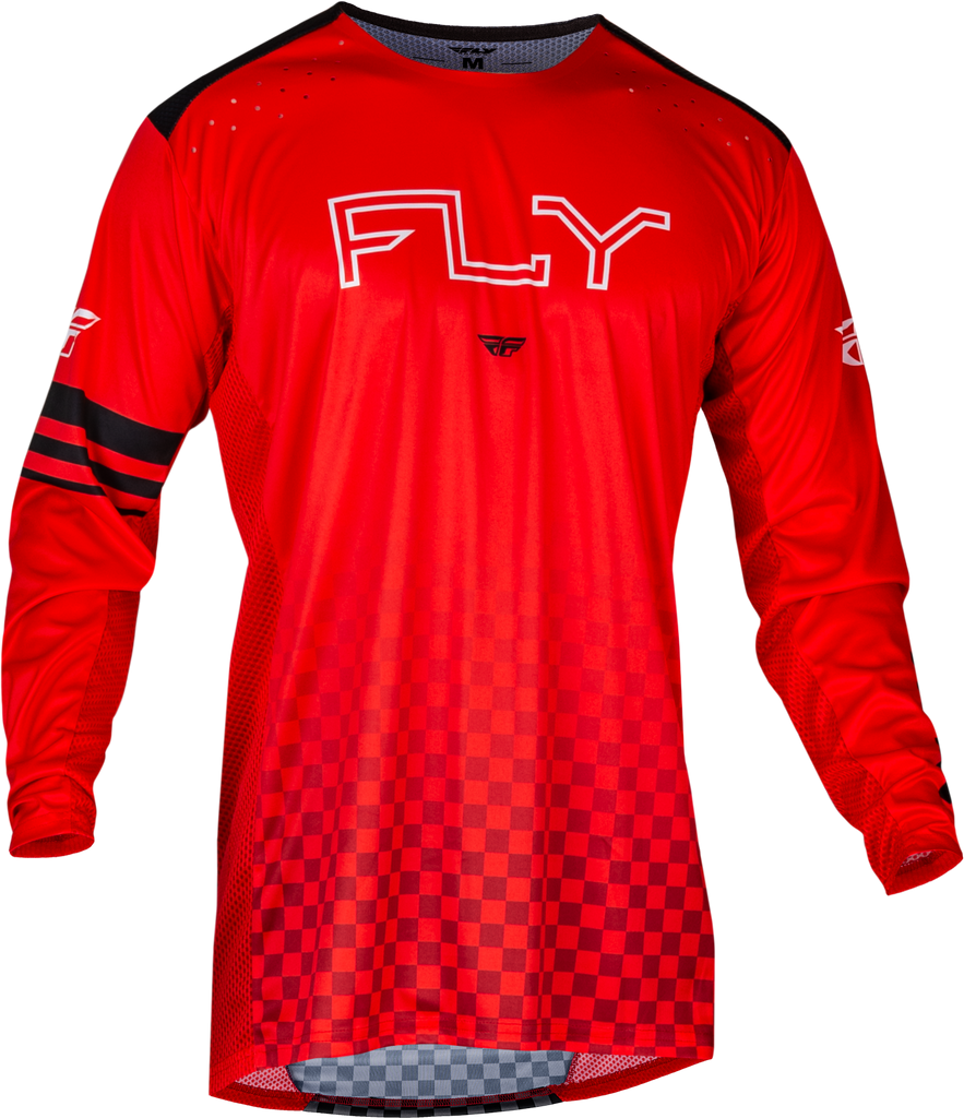 Red Fly Racing Rayce bicycle jersey in XL size with stylish race-inspired design, lightweight and breathable fabric.