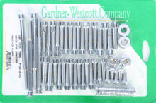 Load image into Gallery viewer, Gardner-Westcott Big Twin Cam and Primary hardware fittings for 2006-2017 Harley Dyna models, close-up of fasteners and fittings.