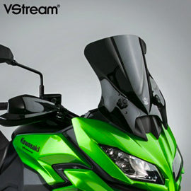 National Cycle Vstream windshield fairing mount in dark smoke, short style, designed for motorcycle windshields.