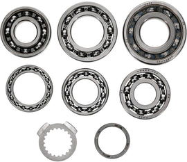 Hot Rods transmission drive bearing kit 421-HR00162, showing metal bearings and drive components on a clean workspace surface.