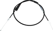 Load image into Gallery viewer, Motion Pro black vinyl throttle cable for motorcycles, showing the flexible cable with protective outer sheath and metal fittings.