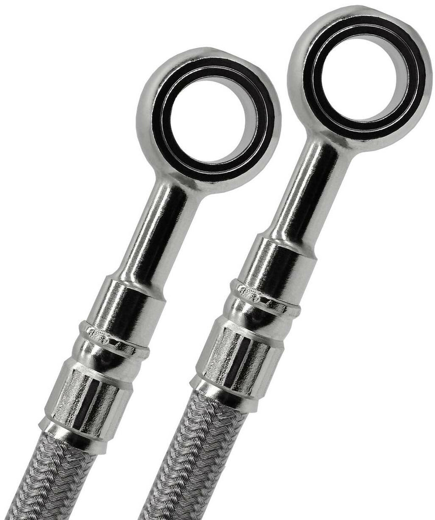 GBRAKES stainless steel brake cable kit for front and rear bikes, model 17-10116, with sturdy cable and fittings.