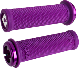 ODI Grips Ruffian Mini V2.1 BMX grip in purple, featuring textured rubber surface for enhanced grip and control.