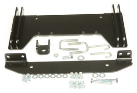 Warn Provantage center plow mounting kit with brackets and hardware for vehicle snow plow installation.