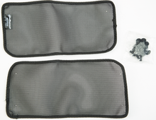 Load image into Gallery viewer, Polisport Plastics radiator louver mesh for motorcycle body, with black plastic grille and mounting points visible.