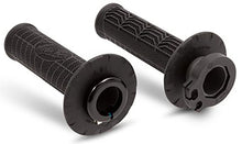 Load image into Gallery viewer, Motion Pro Dirt Control II black grip lock-on grips for motorcycles, with textured surface and locking mechanism.