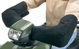 Black Classic Accessories Extreme Handlebar Mitt showing insulated mitt with adjustable straps for motorcycle or scooter handlebars.