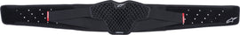 Black Alpine Star Sequence Kidney Belt in XS-LG size, featuring adjustable straps and durable design for motorcycle support.