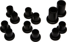 Load image into Gallery viewer, All Balls rear independent suspension bushing kit with black rubber bushings and metal components for ATV or motorcycle suspension repair