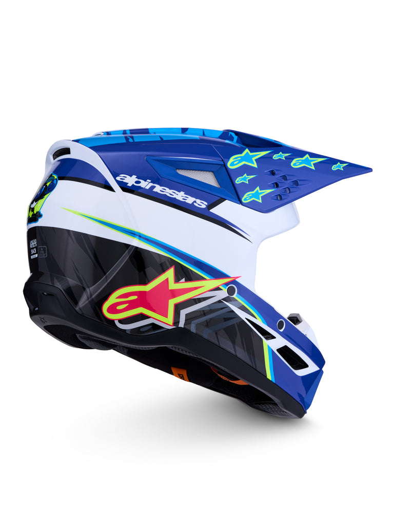 S M3 Falcon Helmet Ece06/Dot Blu/Wh/Blk/Pink Fl/Yl Fl Gl Lg