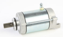 Ricks Motorsport Electric starter motor for vehicles, compact black electric starter with wiring and mounting components.