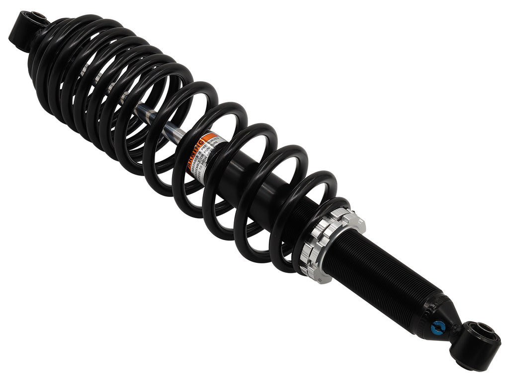Bronco front gas shock absorber with metal mounting ends, designed for vehicle suspension stability.