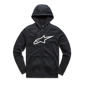 Alpine Star women's Ageless fleece in black and white, size large, showing soft fleece fabric and stylish casual design.