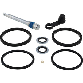All Balls rear caliper rebuild kit 41300054 for brake system, featuring brake components and seals, shown in the image.