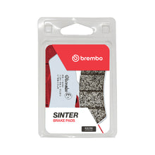 Load image into Gallery viewer, Brembo Prime La semi-sintered brake pads for enhanced braking performance, shown with detailed surface texture and metal backing.