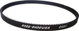APM Carbon Rear Drive Belt 1.5-inch, 128-tooth for bikes, showing the black belt with gear teeth and branding details.