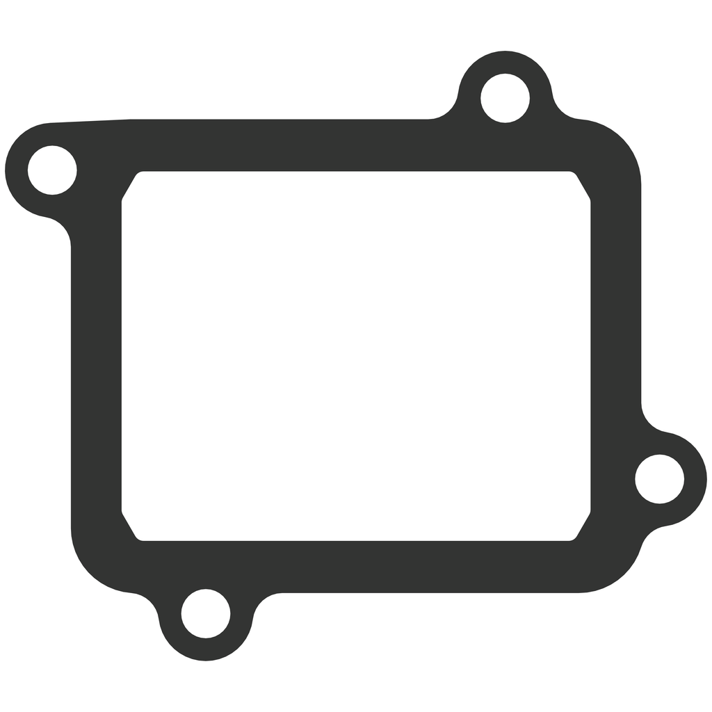 Moto Tassinari Vforce4 gasket for engine seals, featuring precise cutouts and durable material for optimal performance.