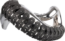 Polisport Plastics Armadillo pipe guard in black, body protection for motorcycles or bikes, shown on a white background.