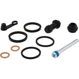 All Balls front caliper rebuild kit 43529-04 for brake system, includes seals and hardware, shown in image.