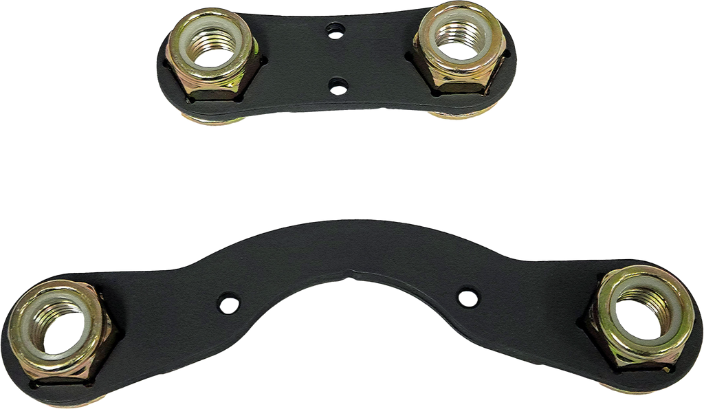 ModQuad rear diff nut plate set for suspension, includes four metal plates with bolts for ATV or UTV rear differential assembly.