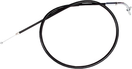 Motion Pro black vinyl choke cable 70-3218 with flexible outer casing and metal fittings for motorcycle throttle control.
