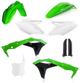 Acerbis full plastic kit with various colored plastic panels and components for motorcycle or dirt bike repair.