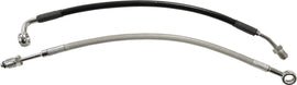Goodridge hydraulic clutch control line in black for Harley FLH/Flt models 2014-2016, sturdy cable with fittings.
