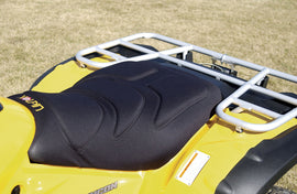 Black Kolpin ATV Gel-Tech Seat Cover with textured surface, designed for comfort and durability on off-road vehicles.