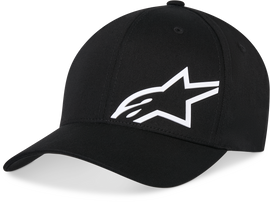 Alpine Star Corp Shift Multi Hat in black, size small/medium, with colorful graphic design on front.