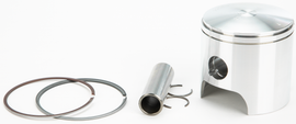 Wiseco MXZ440 piston kit M06750 for 1995-1998 snowmobiles, includes piston and components, shown in the image.