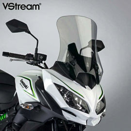 National Cycle Vstream Med tinted motorcycle windshield for Kawasaki, providing wind protection and a sleek appearance.