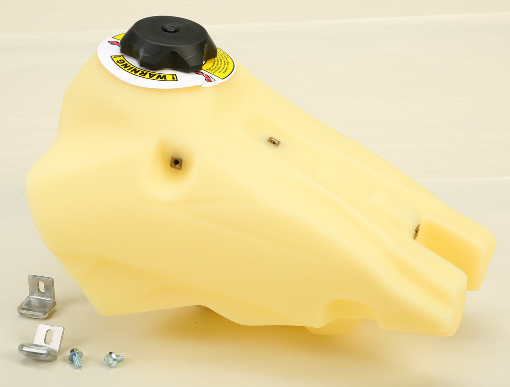 IMS fuel tank for Kawasaki KX85 2014-2017, durable motorcycle part with black finish, shown from a side angle in the image.