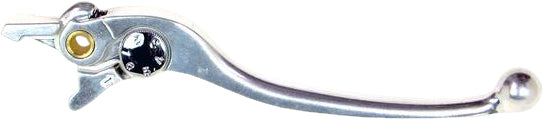 Silver Motion Pro Brake Lever 70-0415, motorcycle brake lever with ergonomic design, shown on a plain background.