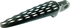 HardDrive Argyle Foot Pegs set with 45-degree male peg mounts in glossy black for motorcycle foot controls.