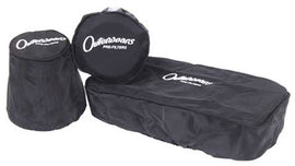 Outerwears water repellent pre-filter for air filters, 4-inch diameter, 2.25-inch tall, designed to protect air filtration systems.