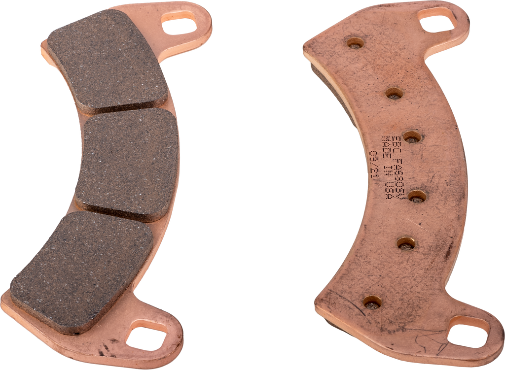 EBC Motorcycle Brakes FA680SV severe duty brake pads for motorcycle braking systems, featuring durable friction material and metal backing.
