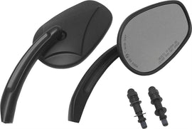 HardDrive Black Arrow Head mirror in black, designed for vehicle side or rear-view use.