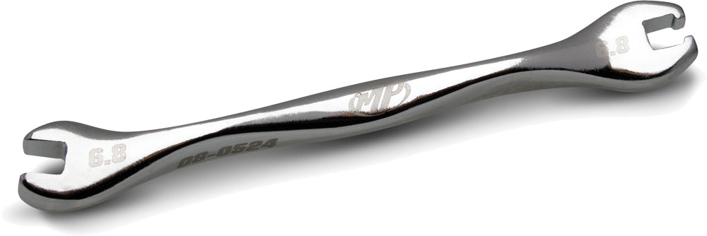 Motion Pro Ergo 6.8mm spoke wrench, a durable tool for motorcycle wheel spoke adjustments, displayed on a white background.