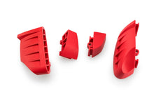 Load image into Gallery viewer, Red PUIG Rubber End Replacement Frame Slider Pro 2.0 for motorcycle, showing close-up of the durable slider component.