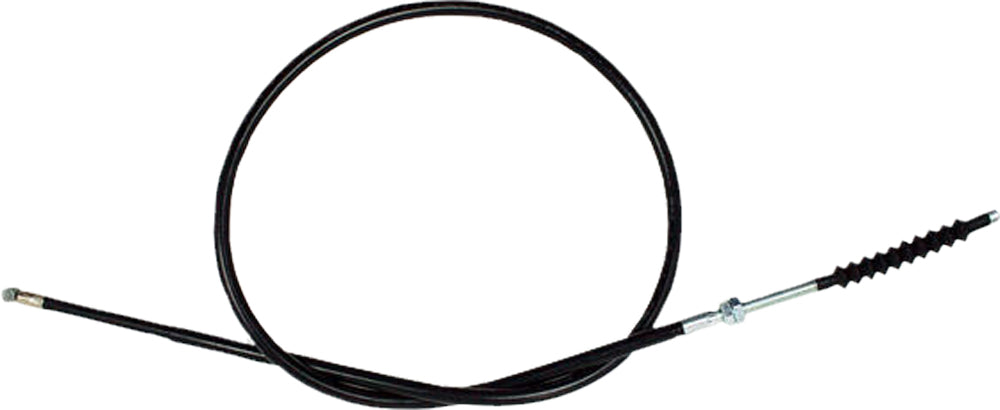 Motion Pro black vinyl clutch cable for motorcycles, featuring durable construction and easy installation for hydraulic control lines.
