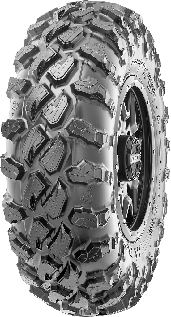Maxxis Carnage 29x9R14 tire with rugged tread pattern, designed for off-road vehicles and all-terrain use.