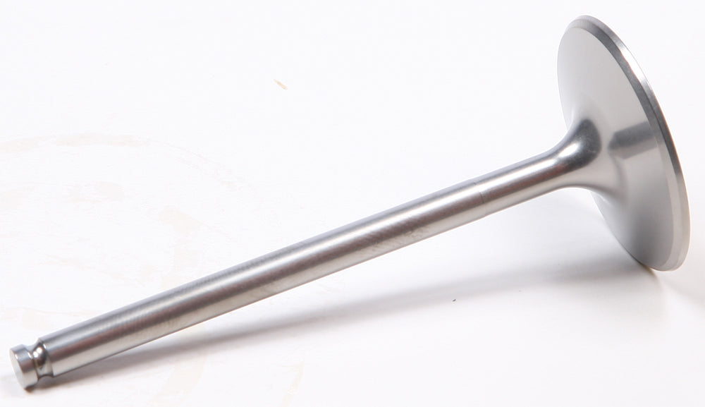 ProX Racing Parts titanium intake valve for Husqvarna and KTM engine models, showing the detailed metal component.