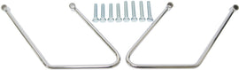 HardDrive chrome saddlebag supports for Softail, two-bolt luggage supports for Harley-Davidson motorcycles.